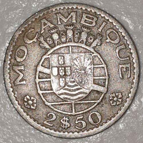 1954 - 2.5 ESCUDOS - MOCAMBIQUE - MOZAMBIQUE - (Copper-Nickel)